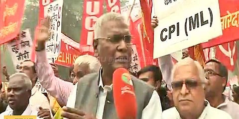 பணமதிப்பிழப்பால் லட்சக்கணக்கானோர் வேலை இழந்தனர்: டி.ராஜா குற்றச்சாட்டு