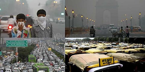 டெல்லியில் தொடர்ந்து காற்று மாசு...மக்கள் அவதி