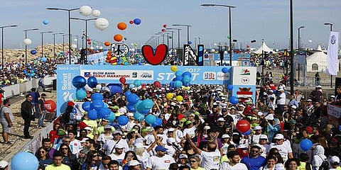 உலக அமைதிக்கான மாரத்தான்: 47,000 பேர் பங்கேற்பு