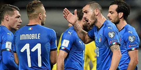 உலகக்கோப்பை கால்பந்து தகுதிச்சுற்று: நெருக்கடியுடன் களமிறங்கும் இத்தாலி