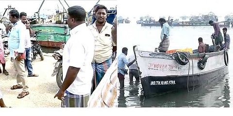 மீனவர்கள் மீது துப்பாக்கிச்சூடு: காவல்துறை அதிகாரிகளை முற்றுகையிட்டு போராட்டம்