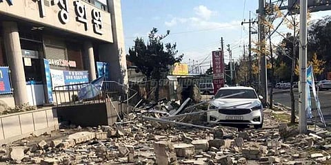 தென்கொரியாவில் 5.4 ரிக்டர் நிலநடுக்கம்: கட்டடங்கள் குலுங்கின