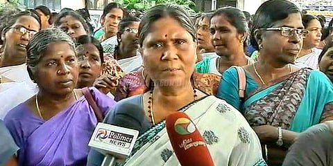 பதவி உயர்வில் பாலியல் பாரபட்சம்: செவிலியர் சங்கத்தினர் சென்னையில் ஆர்ப்பாட்டம்