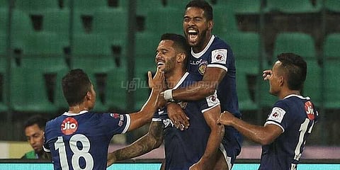 ஐஎஸ்எல் கால்பந்து: சென்னையின் எஃப்சி முதல் வெற்றி