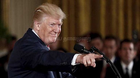 டெனால்ட் ட்ரம்ப் வரைந்த ஓவியம் ஏலத்திற்கு வருகிறது