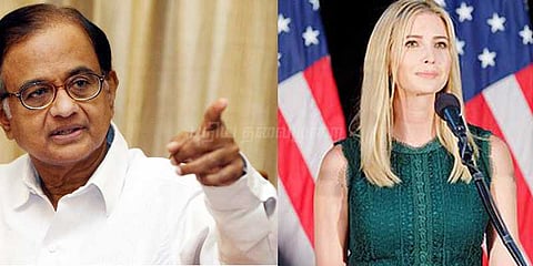 இவாங்கா பாராட்டுக்கு ப.சிதம்பரம் ட்விட்டரில் கருத்து!