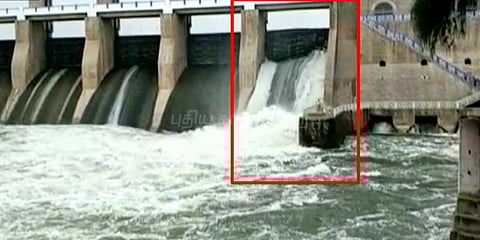 கே.ஆர்.பி. அணை மதகு உடைப்பு: அமைச்சர், வல்லுநர்கள் ஆய்வு