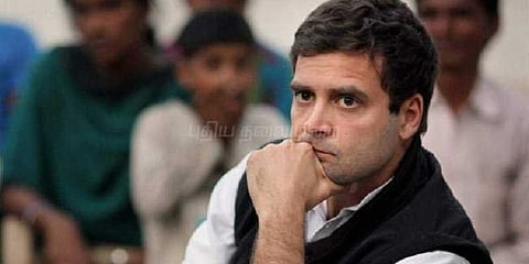 கடலில் தவிக்கும் மீனவர்களை காப்பாற்றுக!: ராகுல் ட்வீட்