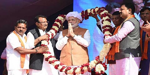 காங்கிரஸின் அவுரங்கசிப் ஆட்சிக்கு வாழ்த்துக்கள்: பிரதமர் மோடி விமர்சனம்