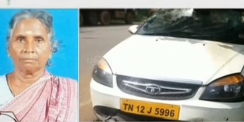 திருவள்ளூரில் மூதாட்டி கார் ஏற்றி கொலை
