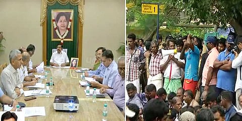 மீனவர்களின் போராட்டம்: முதலமைச்சர் ஆலோசனை