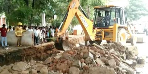 திருவண்ணாமலை ஆசிரம சுவர் இடிந்து விழுந்து இருவர் பலி