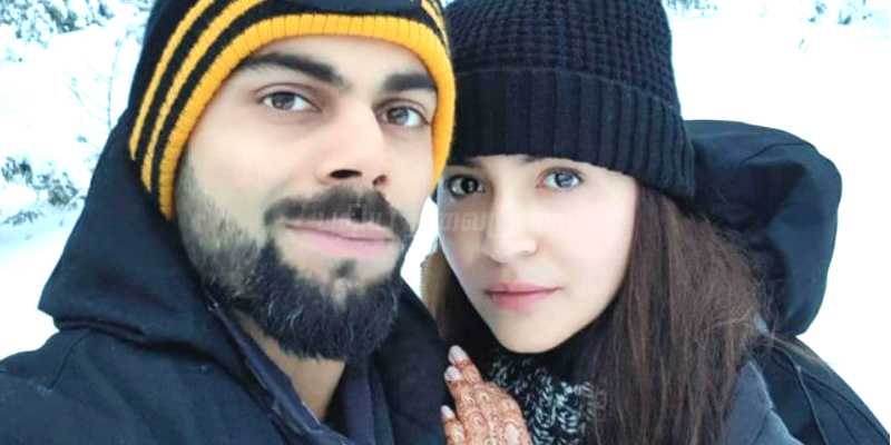 இணையத்தை கலக்கும் விராட் - அனுஷ்கா ஜோடி