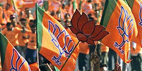 பட்டாசு வெடித்து இனிப்பு வழங்கி தமிழக பாஜகவினர் உற்சாக கொண்டாட்டம்