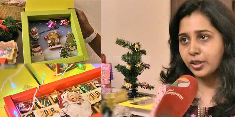 கிறிஸ்துமஸ் பரிசாக தயாராகும் சாக்லேட்டுகள்: அசத்தும் இல்லத்தரசி