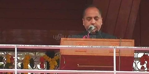 இமாச்சல் முதல்வராக பதவியேற்றார் ஜெய்ராம் தாக்கூர்
