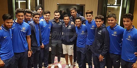 ஜூனியர் கிரிக்கெட் டீமுக்கு விராத் கோலி அட்வைஸ்!