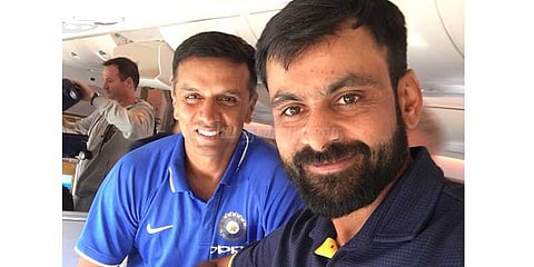 நியூசி.யில் டிராவிட்டை சந்தித்த பாகிஸ்தான் வீரர்கள்!