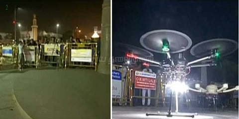 புத்தாண்டுக்கு மெரினாவில் ஹெலிகேம் மூலம் கண்காணிப்பு