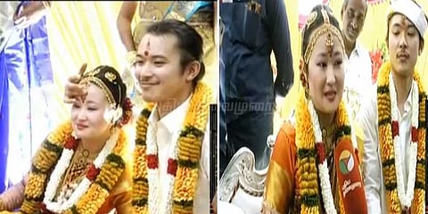 தமிழ் முறைப்படி விரும்பி திருமணம் செய்த ஜப்பான் பெண்