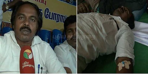 2வது நாளாக தொடரும் சட்டமன்ற உறுப்பினரின் சத்தியாகிரகப் போராட்டம்