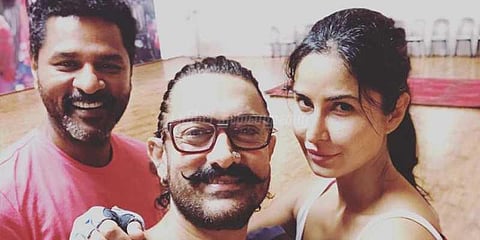 ஆமிர்கான், கேத்ரினாவுக்கு டான்ஸ் வாத்தியாரான பிரபுதேவா!