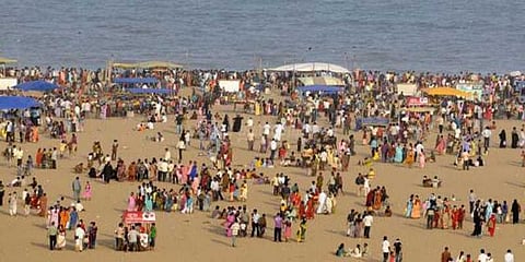 காணும் பொங்கலையொட்டி சென்னை மெரினாவில் பலத்தப் பாதுகாப்பு