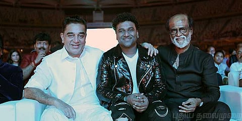 ரஜினி, கமலின் பாராட்டால் நெகிழ்ந்த தேவிஸ்ரீபிரசாத்!