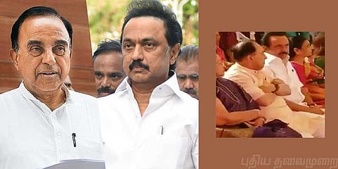 ஸ்டாலினுடன் சகஜமாக உரையாடிய சுப்ரமணியன் சுவாமி