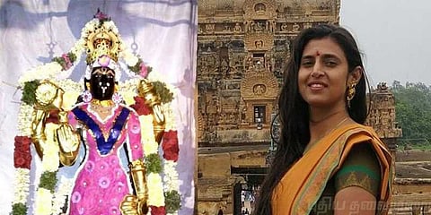 2 குருக்கள் பணிநீக்கம்: நடிகை கஸ்தூரி கண்டனம்