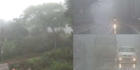 தேக்கடியில் மூடு பனி: சுற்றுலா பயணிகள் உற்சாகம்