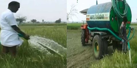 பயிர்களுக்கு விலைகொடுத்து தண்ணீர்: விவசாயிகள் சிந்தும் கண்ணீர்!