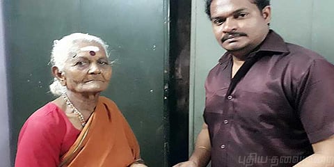 வறுமையில் வாடிய ரங்கம்மாள் பாட்டிக்கு நடிகர் சங்கம் உதவி