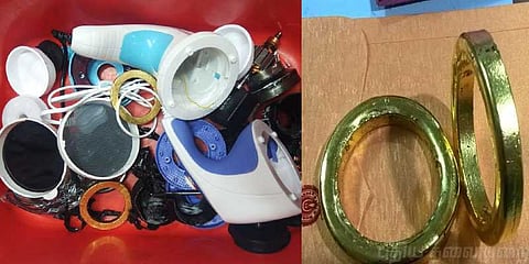 மசாஜ் சாதனத்தில் கொண்டுவரப்பட்ட 700 கிராம் தங்கம் பறிமுதல்!