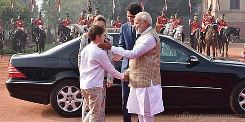 விமர்சனங்களுக்கு முற்றுப்புள்ளி: கனடா பிரதமருக்கு சிவப்பு கம்பள வரவேற்பு