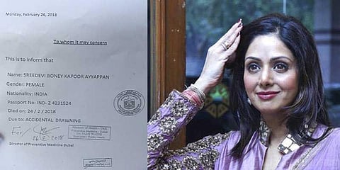 மதுவால் மரணமடைந்த ஸ்ரீதேவி: துபாய் போலீஸ் தகவல்