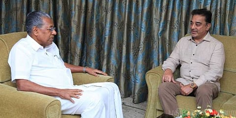 கேரள முதல்வரை நலம் விசாரித்த கமல்ஹாசன்