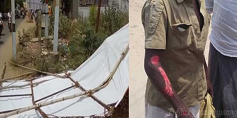 அதிமுக பேனரால் மேலும் ஒரு விபத்து: இருவர் காயம்!