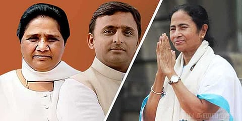 அஸ்தமனம் தொடங்கிவிட்டது: மாயாவதி, அகிலேஷுக்கு மம்தா வாழ்த்து