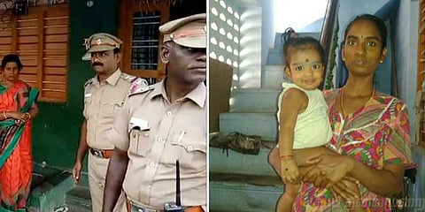 மனைவி மற்றும் கைக்குழந்தையை எரித்துக்கொன்ற கணவன் கைது