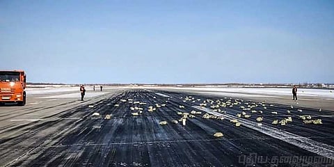 சைபிரியாவில் தங்கக்கட்டி மழை