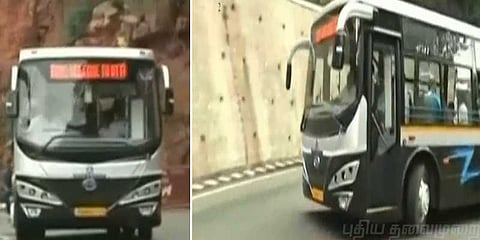 சுற்றுச்சூழலை பாதுகாக்க பேட்டரி பேருந்து: திருப்பதியில் சோதனை ஓட்டம்