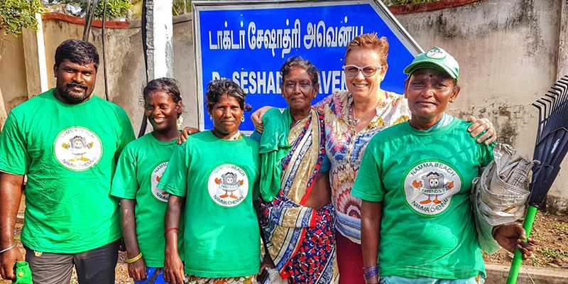 சென்னைக் கடற்கரைக்காக தன் வாழ்கையை அர்ப்பணித்த பெல்ஜியம் நாட்டு பெண்மணி