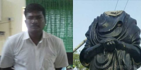 பெரியார் சிலையை சேதப்படுத்திய சிஆர்பிஎஃப் வீரர் சிக்கினார்: விசாரணையில் பகீர் தகவல்