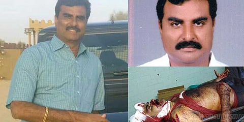 மிளகாய் பொடி தூவி அதிமுக பிரமுகர் சரமாரியாக வெட்டிக்கொலை