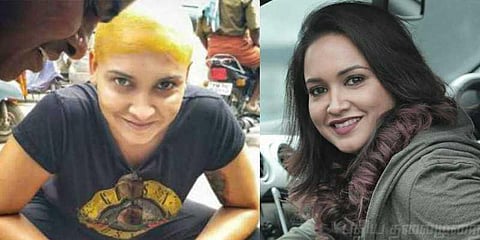 மொட்டை தலையுடன் தனுஷ் நாயகி: வைரல் போட்டோ