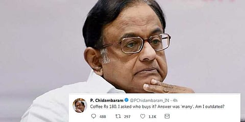 என்னாது ஒரு டீ விலை 135 ரூவா: ப.சிதம்பரம் ஷாக்