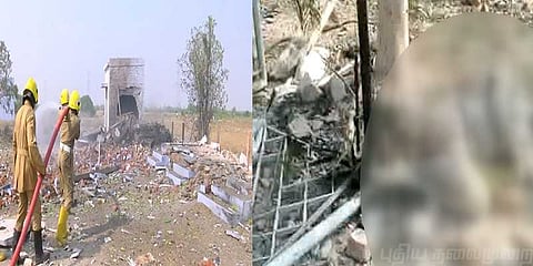 பட்டாசு ஆலையில் பயங்கர வெடி விபத்து: 2 தொழிலாளிகள் உயிரிழப்பு