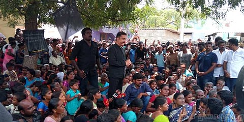 ஸ்டெர்லைட் போராட்டம் : மய்யத்தை துறந்த கமல்