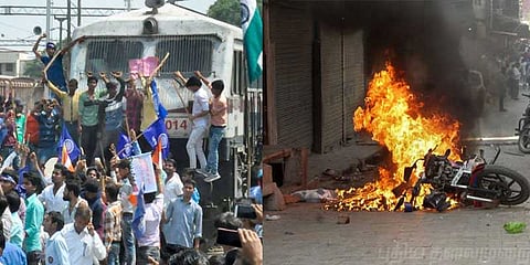 வன்முறையில் முடிந்த தலித் அமைப்புகளின் போராட்டம் - வேடிக்கை பார்க்கிறதா மத்திய அரசு?